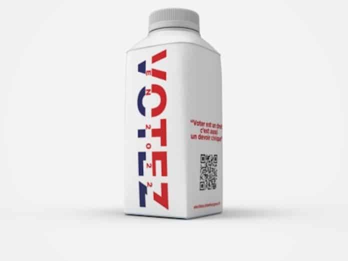 La Compagnie des Pyrénées lance une bouteille pour le vote.
